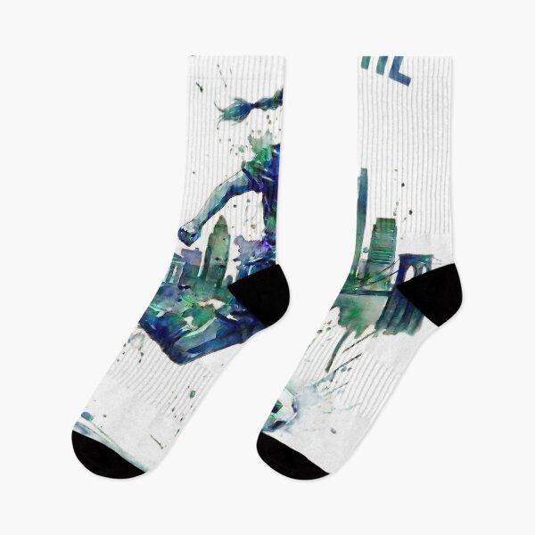 Item preview, Play Like a Girl NYC Soccer Watercolor Art designed and sold by laughingshirts.