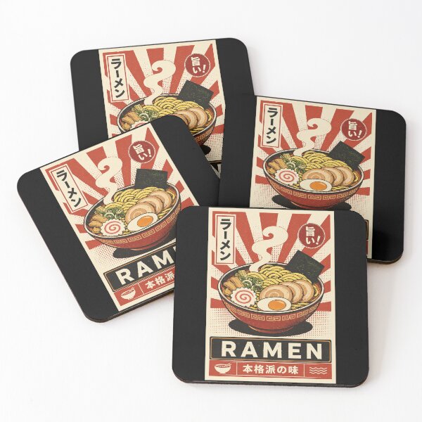Item preview, Vintage Ramen Bowl Japanese Food Poster Retro Kitchen designed and sold by ferminhays.