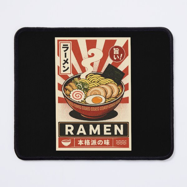 Item preview, Vintage Ramen Bowl Japanese Food Poster Retro Kitchen designed and sold by ferminhays.