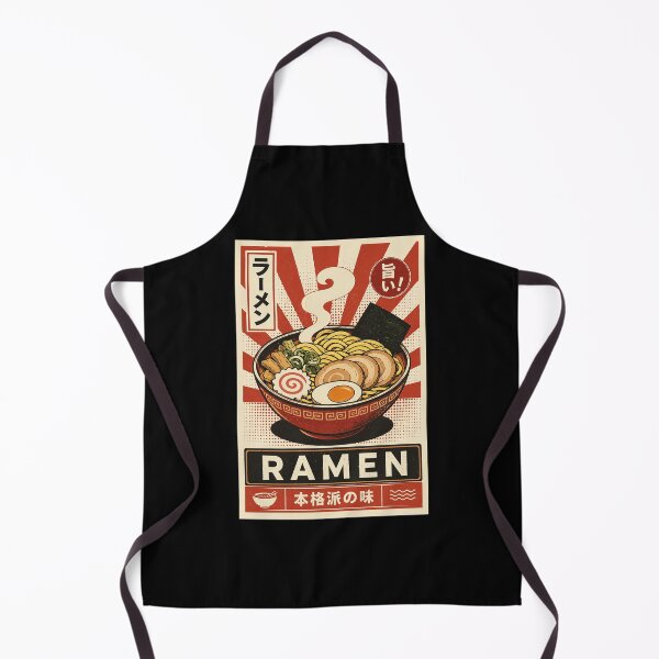 Item preview, Vintage Ramen Bowl Japanese Food Poster Retro Kitchen designed and sold by ferminhays.