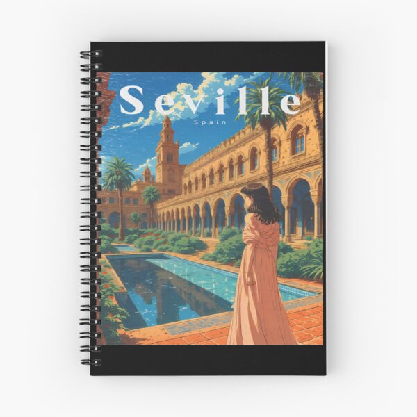Item preview, Anime Girl Gazing at Alcazar of Seville in Soft Pastel Hues designed and sold by Anomaneal.