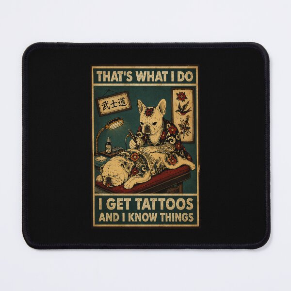 Item preview, Vintage Tattoo Bulldog Artist Retro Parlor Illustration With Old School designed and sold by eliramaison.