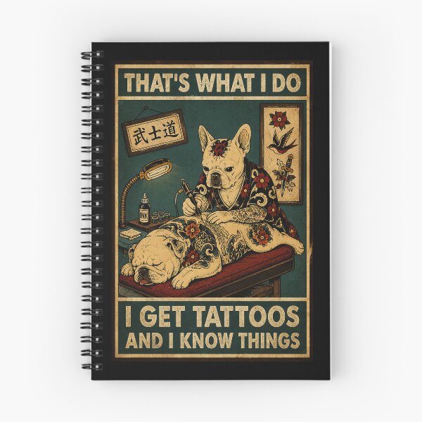 Item preview, Vintage Tattoo Bulldog Artist Retro Parlor Illustration With Old School designed and sold by eliramaison.