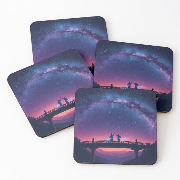 Item preview, Tanabata Star Bridge — Cinematic Japanese Festival Art designed and sold by Tokyo Neo Noir Collective .