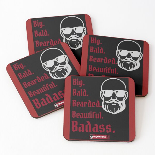 Item preview, Big, Bald, Bearded, Beautiful Badass. designed and sold by OnlyDadsForReal.