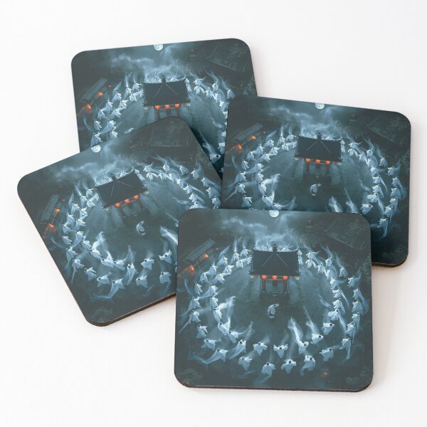 Item preview, Bon Odori Ghost Circle — Japanese Festival Dark Art designed and sold by Tokyo Neo Noir Collective .