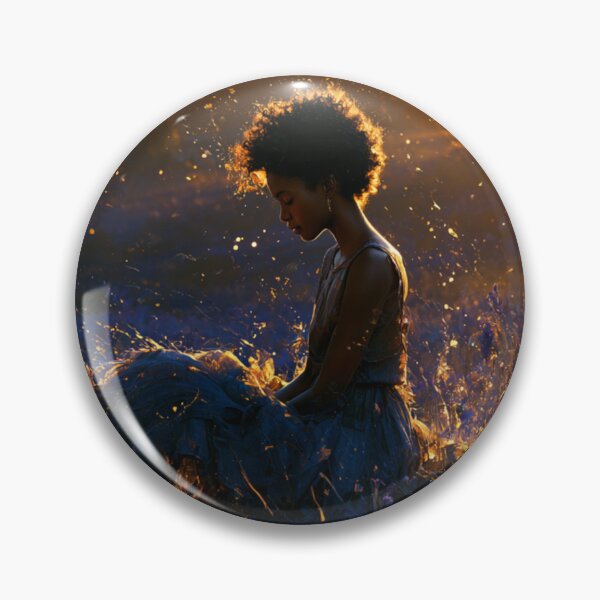 Item preview, Black Woman Lavender Field Art | African American Wall Decor | Sunset Portrait designed and sold by GSizzle1.