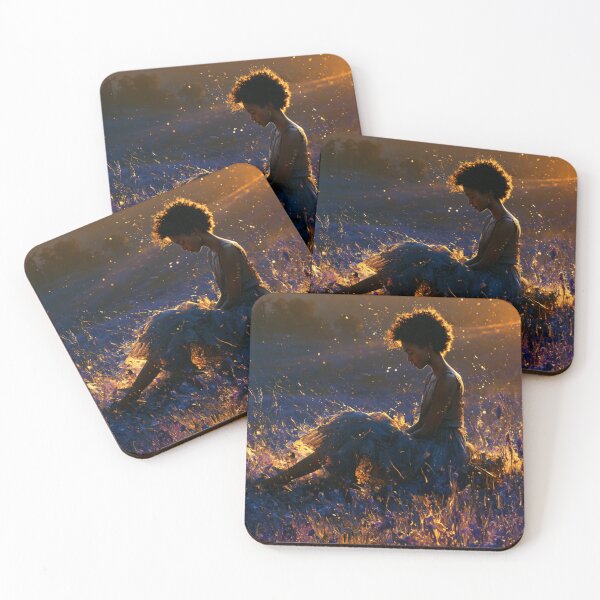 Item preview, Black Woman Lavender Field Art | African American Wall Decor | Sunset Portrait designed and sold by GSizzle1.