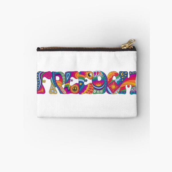 Item preview, Psychedelic Freedom Art White – Retro Hippie Rainbow Groovy Peace Design designed and sold by Kellie Espie Art.