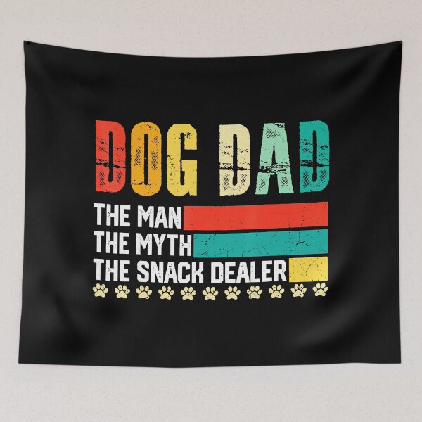 Item preview, Vintage Dog Dad The Myth And Ultimate Snack Dealer designed and sold by zamiokaline.