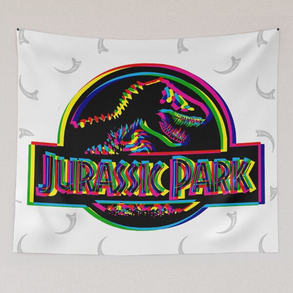 Item preview, Jurassic Park CMYK Neon designed and sold by animinimal.