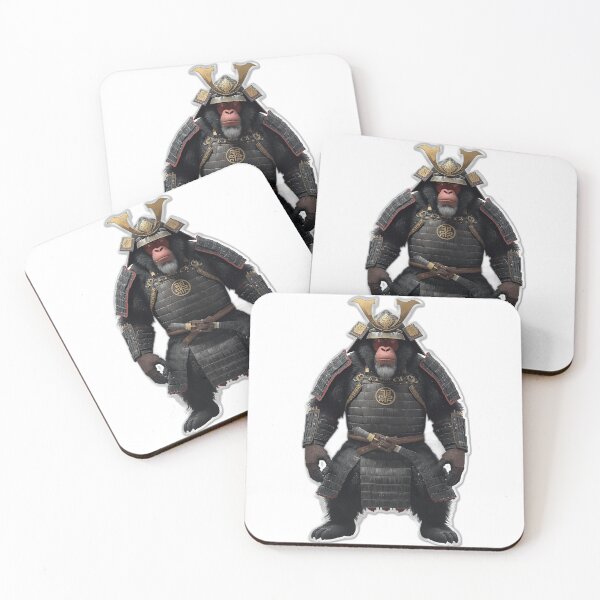 Item preview, Snow Monkey King — Dark Japanese Wildlife Art designed and sold by Tokyo Neo Noir Collective .