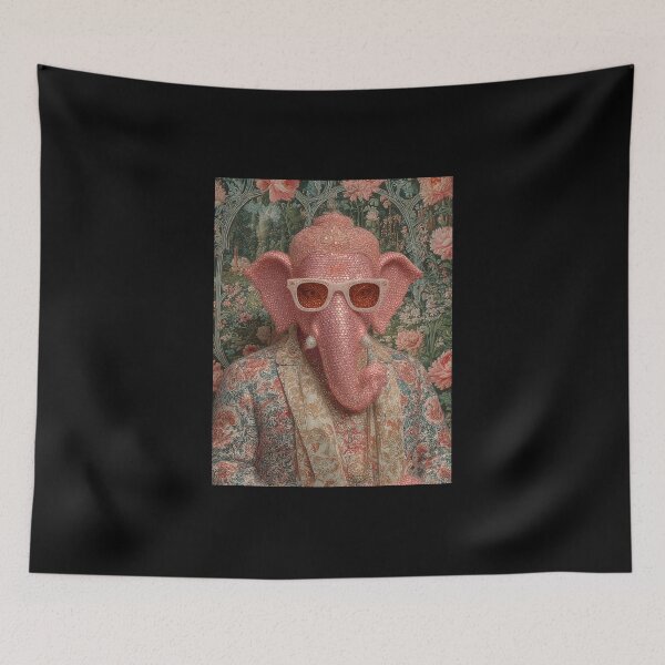 Item preview, Ganesha Floral Couture High Fashion Pop Surrealism designed and sold by PANNARUK THAILAND.