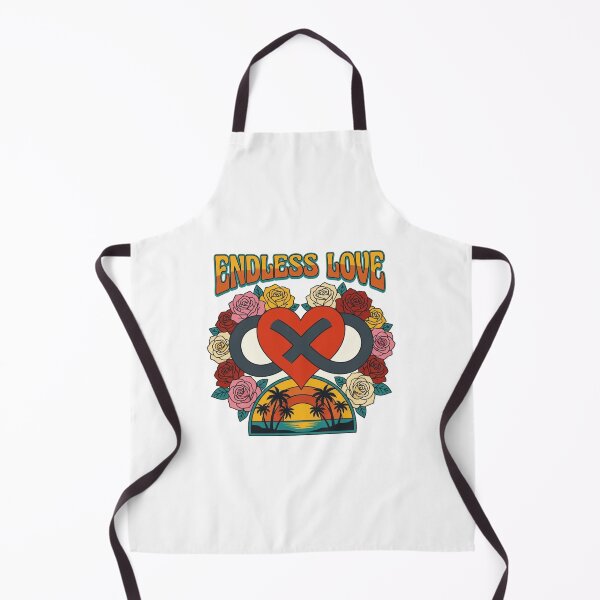 Item preview, Endless Love Infinity Heart T-Shirt Design | Retro Sunset Romantic Floral Graphic Tee designed and sold by morning sun.