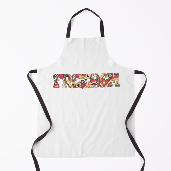 Item preview, Vintage Psychedelic Freedom Art White – Retro Hippie Rainbow Groovy Peace Design designed and sold by Kellie Espie Art.