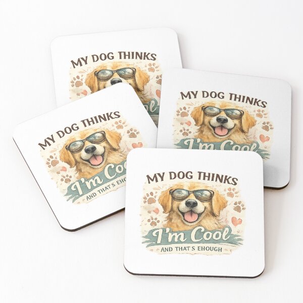 Item preview, My Dog Thinks Im Cool Funny Dog Lover Shirt designed and sold by PoojaArtLab.