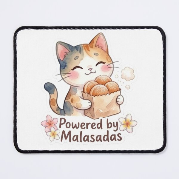 Item preview, Powered by Malasadas | Cute Hawaiian Donut Cat Lani Sticker designed and sold by LaniDigitalNook.