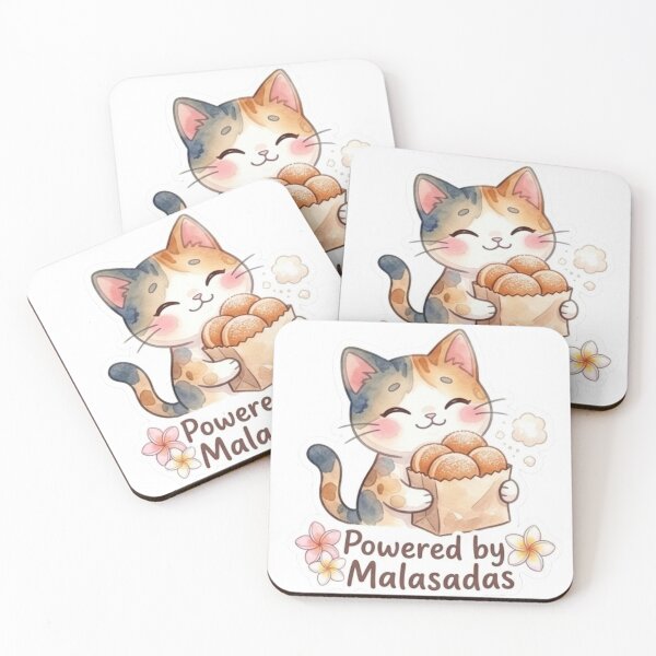 Item preview, Powered by Malasadas | Cute Hawaiian Donut Cat Lani Sticker designed and sold by LaniDigitalNook.