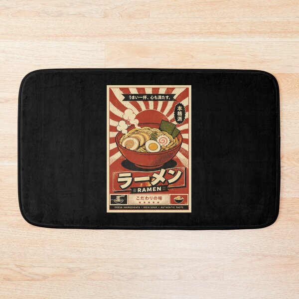 Item preview, Retro Ramen Bowl Japanese Food Art Vintage Noodle Poster designed and sold by ferminhays.