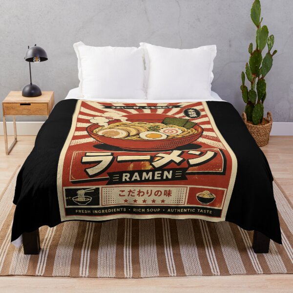 Item preview, Retro Ramen Bowl Japanese Food Art Vintage Noodle Poster designed and sold by ferminhays.