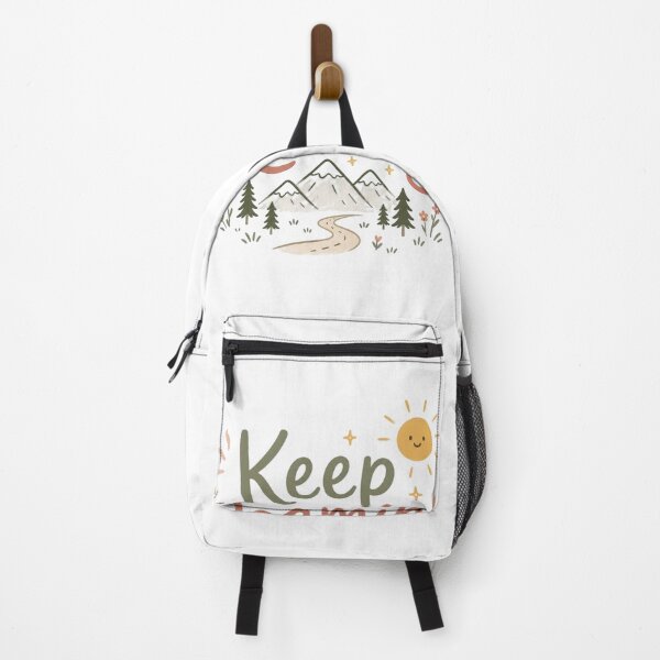 Item preview, Keep Roaming Cute Travel Quote Design | Adventure Mountain Wanderlust Sticker designed and sold by Sanika arts .