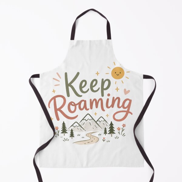 Item preview, Keep Roaming Cute Travel Quote Design | Adventure Mountain Wanderlust Sticker designed and sold by Sanika arts .