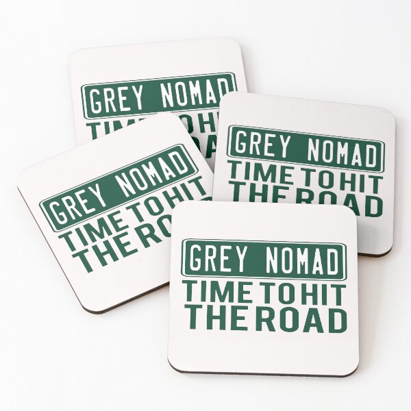 Item preview, Grey Nomad; Time To Hit The Road; designed and sold by StickerApe.