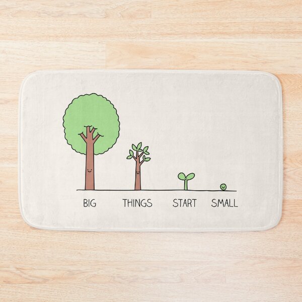 Item preview, Big things start small designed and sold by Milkyprint.