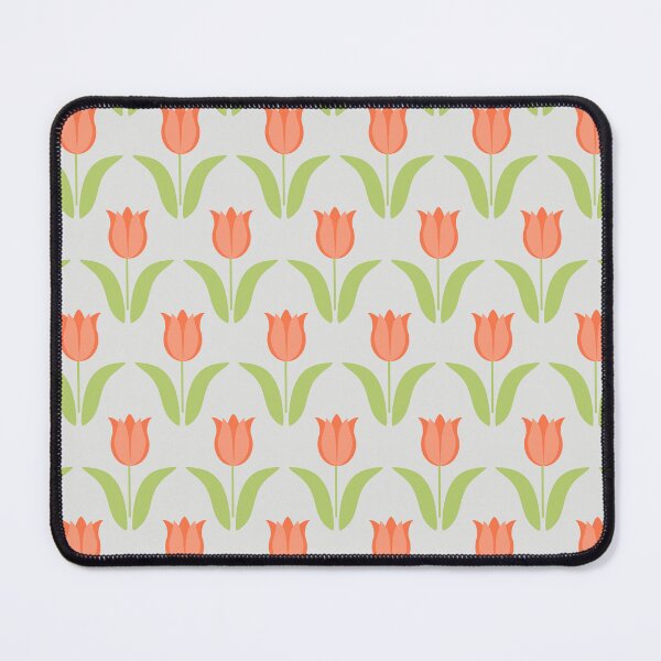 Item preview, Peach Tulip Garden Seamless Repeat designed and sold by Sharon Schwalbe.