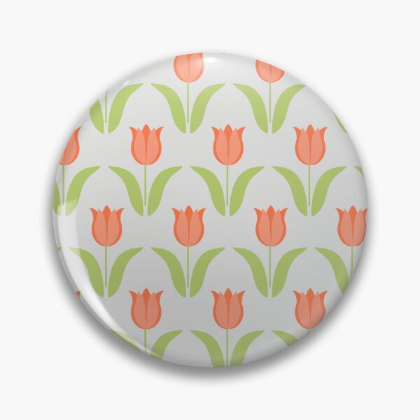 Item preview, Peach Tulip Garden Seamless Repeat designed and sold by Sharon Schwalbe.
