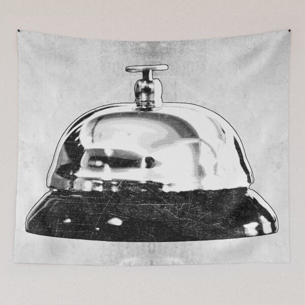 Item preview, Vintage Hotel Service Desk Bell Dark Hospitality Art designed and sold by Ghoul Enterprises.