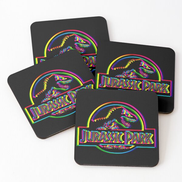 Item preview, Jurassic Park CMYK Neon - Dark designed and sold by animinimal.
