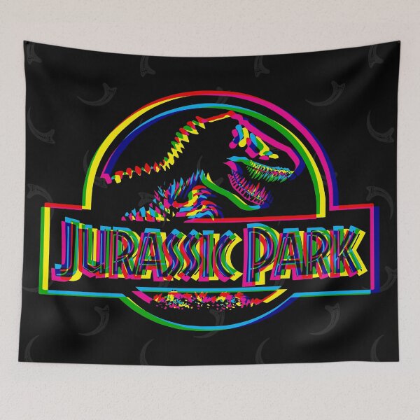 Item preview, Jurassic Park CMYK Neon - Dark designed and sold by animinimal.