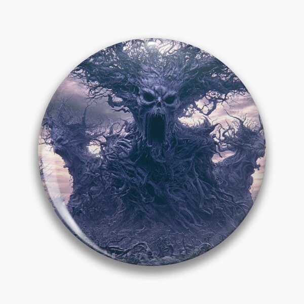 Item preview, The Elderthorn: The Eldest | Screaming Skull Tree Art Print | Dark Fantasy Wall Art designed and sold by Opetis.