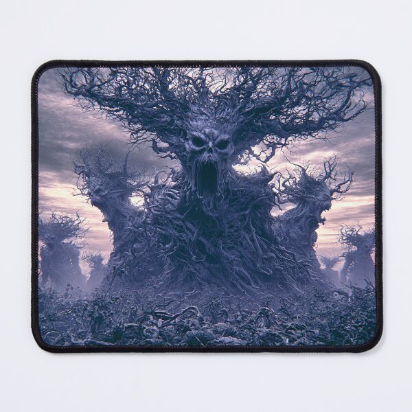 Item preview, The Elderthorn: The Eldest | Screaming Skull Tree Art Print | Dark Fantasy Wall Art designed and sold by Opetis.