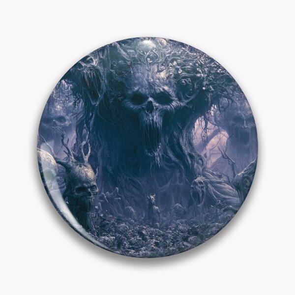 Item preview, The Elderthorn: The Deep Grove | Skull Tree Horror Art Print | Dark Fantasy Wall Art designed and sold by Opetis.
