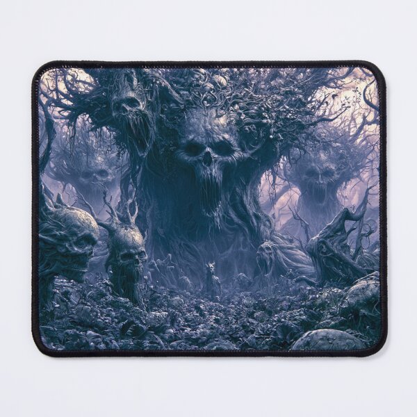 Item preview, The Elderthorn: The Deep Grove | Skull Tree Horror Art Print | Dark Fantasy Wall Art designed and sold by Opetis.
