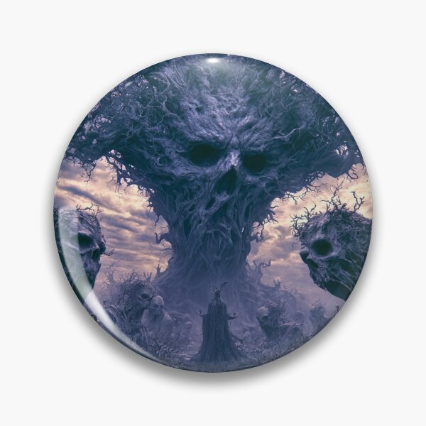 Item preview, The Elderthorn: The Congregation | Skull Forest Gathering Art Print | Dark Fantasy Wall Art designed and sold by Opetis.