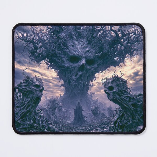 Item preview, The Elderthorn: The Congregation | Skull Forest Gathering Art Print | Dark Fantasy Wall Art designed and sold by Opetis.