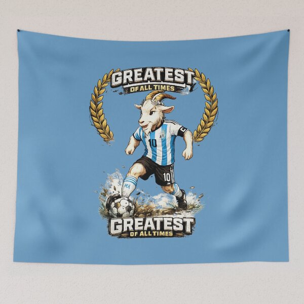 Item preview, Greatest Of All Time Soccer Goat Argentina Champion Graphic  designed and sold by digitalbob60.