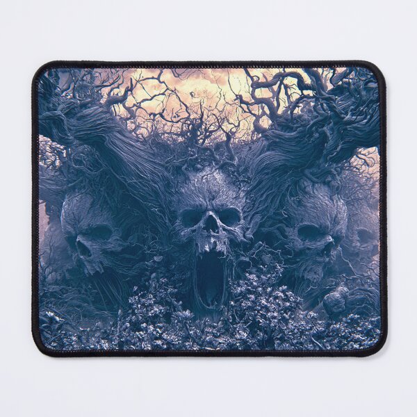 Item preview, The Elderthorn: The Triple Maw | Three Skull Tree Art Print | Dark Fantasy Wall Art designed and sold by Opetis.