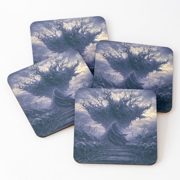 Item preview, The Elderthorn: The Shrouded Root | Cloaked Tree Horror Art Print | Dark Fantasy Wall Art designed and sold by Opetis.