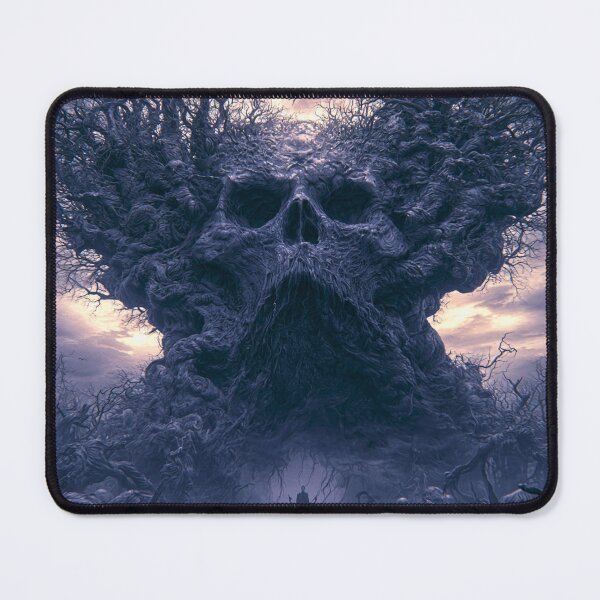 Item preview, The Elderthorn: The Sorcerer's Approach | Skull Tree Dark Fantasy Art Print | Dark Fantasy Wall Art designed and sold by Opetis.