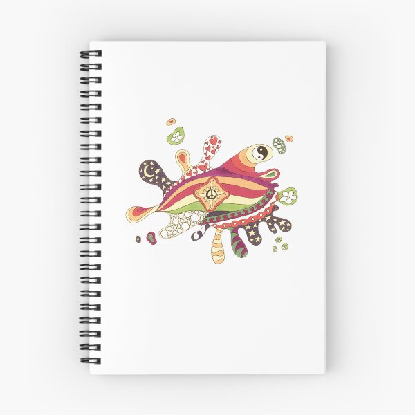 Item preview, Vintage Psychedelic Splat Art White– Retro Hippie Rainbow Groovy Peace Design designed and sold by Kellie Espie Art.
