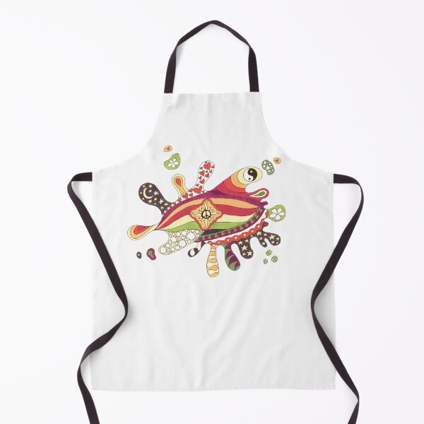 Item preview, Vintage Psychedelic Splat Art White– Retro Hippie Rainbow Groovy Peace Design designed and sold by Kellie Espie Art.