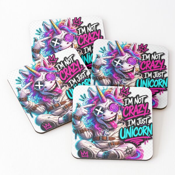 Item preview, IM not crazy, im just unicorn. H.S. designed and sold by humansense.