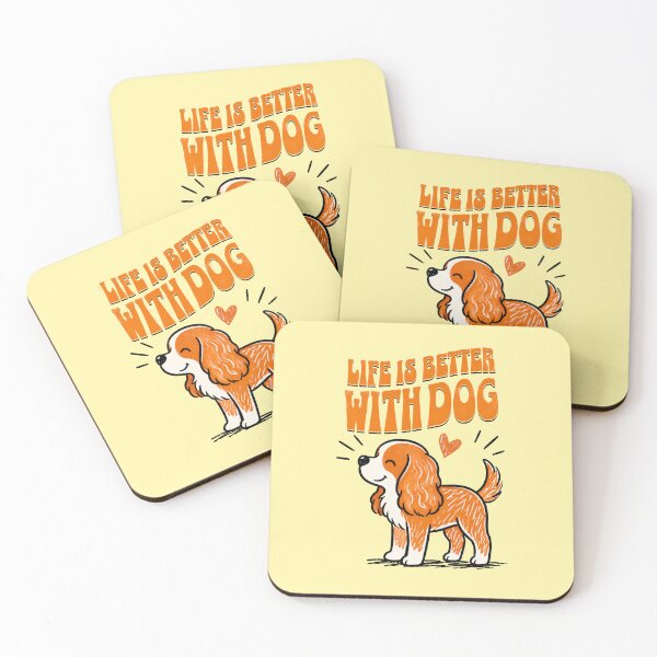 Item preview,  Life Is Better - With Cavalier Dog designed and sold by Kaurisdigital.