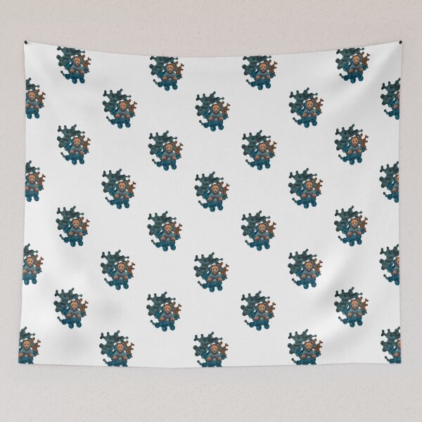 Item preview, Cute Gamer Bear Mascot Graphic Texture Background designed and sold by Animalloveus.