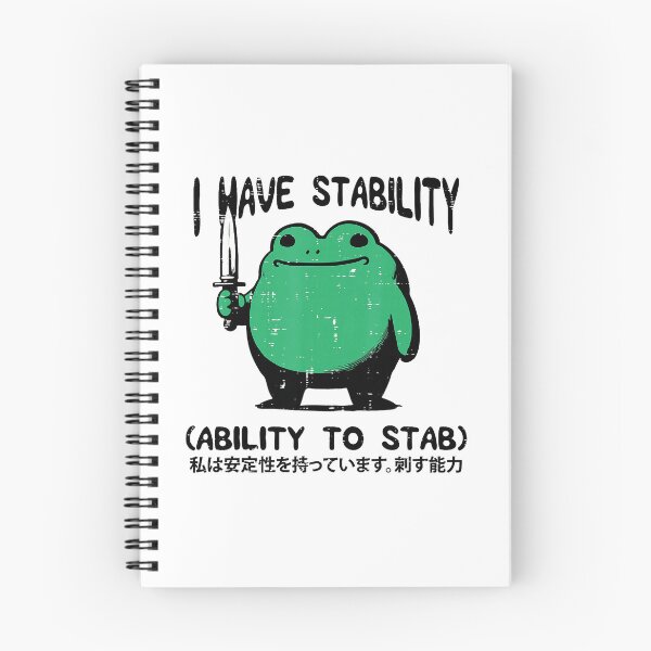 Item preview, Chaotic Frog With Knife Meme Art Calm Outside Questionable Energy designed and sold by titanlevi.