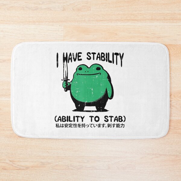 Item preview, Chaotic Frog With Knife Meme Art Calm Outside Questionable Energy designed and sold by titanlevi.